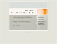 Tablet Screenshot of blaufund.org